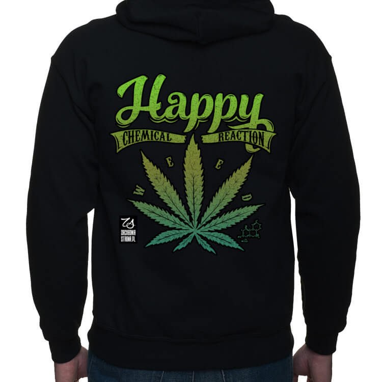 Bluza z kapturem Happy Weed